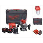 M18 FTR-502X Affleureuse sans fil 18V Brushless + 2x Batteries 5,0 Ah + Chargeur + Modules de fraisage + Coffret hd Box - Milwaukee