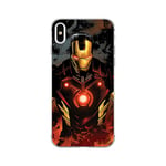 ERT GROUP Coque de téléphone Portable pour Apple Iphone X/XS Original et sous Licence Officielle Marvel Motif Iron Man 014 Parfaitement adapté à la Forme du téléphone Portable, Coque en TPU