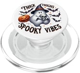 Ghost Pumpkin Halloween Spooky Boo Trick Treat Batte PopSockets PopGrip pour MagSafe