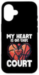 Coque pour iPhone 16 Game Day Basketball Mom