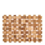 Ziczac - Teak dekkebrikke 45x33 cm natur