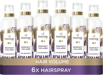 Pantene Volume Hairspray with Jojoba Oil 250ML, 6 x 250 ML, Volumising Products