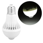 5W E27 Intelligent Detection PIR Infrared Motion Sensor Light LED Lamp Bulb