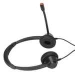 Rj9 Phone Headset Built In Hd Mic Binaural Office Headset Support Speaker Volu