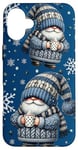 Coque pour iPhone 16 Plus Xmas Gnome For Coffee Lovers With Hot Cocoa Mug For Winter