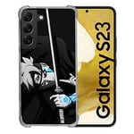 Cokitec Coque Renforcée en Verre Trempé pour Samsung Galaxy S23 Manga Boruto Epée