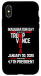 iPhone X/XS Classic Trump Vance 2024 Retro Stripe Inauguration 47th MAGA Case