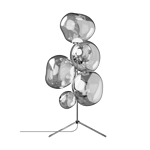 Tom Dixon Melt Chandelier golvlampa LED 175 cm Silver