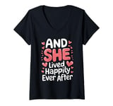 Womens Anti-Valentines Day Sarcastic Breakup Funny Humor V-Neck T-Shirt