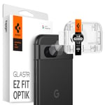 Spigen Glas.tR EZ Fit Optik Tempered Glass Camera Lens Protector for Google Pixel 8a - Crystal Clear (2 Pack)