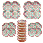 Purely Home Rio Corte 24 Piece Melamine Outdoor Dinnerware Set for 8