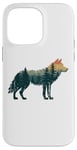 Coque pour iPhone 14 Pro Max Loup Randonnée Chasse Plein Air Camping Forêt Homme Femme Loup