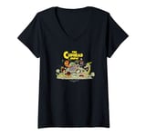 Womens The Cuphead Show! Boss Fight Graphic Tee V-Neck T-Shirt