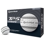 TaylorMade TP5x Stripe Golfball Hvit