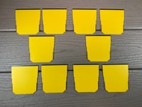 10 Yellow BIN DIVIDERS for Dewalt Toughsystem 2.0 DEEP Toolbox  Set of 5,6 & 10