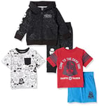 Amazon Essentials Disney | Marvel | Star Wars Boys' Outfit Sets (Previously Spotted Zebra), Pack of 5, Star Wars Print, 10 Years