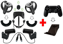 Wall Mount Bracket Set For Oculus Rift Sensor, Touch, Headset (PS4 6 Pieces)