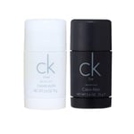 2-pack Calvin Klein CK One + CK Be Deostick 75ml