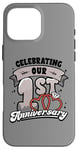 iPhone 16 Pro Max 1st Wedding Anniversary Celebrating 1 Year Matching Gift Case