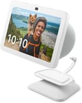 Echo Show 8 3rd Gen Adjustable Stand USB-C Charging Port Glacier White