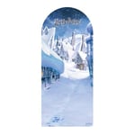 SC4520 Hogsmeade Village Christmas Backdrop & Sailboard Single Cardboard Cutout - Harry Potter Party Theme Height 185cm