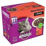 Whiskas 11+ Cat Pouches Meaty Selection In Gravy 12x100g Pk - K 100 - 582375