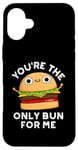 Coque pour iPhone 16 Plus Tu es le seul pain pour moi, jeu de mots amusant à hamburger