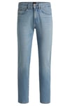 BOSS Mens Re.Maine BC Maine Blue Regular-fit Jeans in Comfort-Stretch Denim