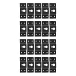 DIY Audio Sound Box Speaker Wall Mount Iron Hook Hanger Plate 20PCS Q3G52322