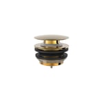 Tres - Bonde de vidage clic-clac pour baignoire 70 mm Or 24K 13474010OR