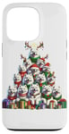 Coque pour iPhone 13 Pro Christmas Tree Samoyed Dog Sammies