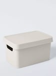 John Lewis ANYDAY Stackable Plastic Storage Box with Lid, Small