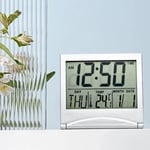 1 PCS Digital Travel Alarm Clock Weather Forecast Clock Battery Powered P3B1