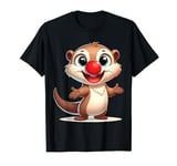 Red Otter Nose Funny Day Kids 2024 T-Shirt