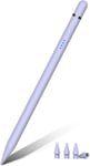 Pencil 1Ère Génération Pour Ipad, Stylo Pour Ipad Avec Reject De Paume, Sensibilité À L`Inclinaison. Stylet Pencil Compatible Avec Ipad 6-10, Air 3/4/5/11''M2, Mini 5/6, Pro 11""/12,9""/13''M4 (Violet)