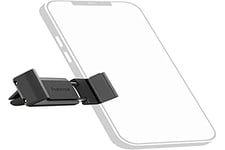 Hama Support Téléphone Voiture Flipper (Fixation sur Grille aération, pivotable 360°, pour Smartphone de 6 à 8 cm, compacte) Noir