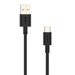 Câble USB C 18 W [1 M] Câble de charge rapide USB Type-C 3A QC | Synchronisation des données pour Samsung Galaxy S22/S21/S20,Xiaomi 13/12/11,Redmi,Pixel,MacBook,Tablet | Noir