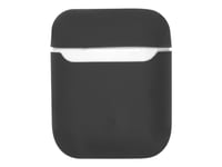 Estuff Silicone Case - Fodral För Trådlösa Hörlurar - Silikon - Svart - För Apple Airpods (1:A Generation, 2A Generation)