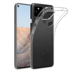 Google Pixel 5a 5G - Shockproof gummi cover - Transparent