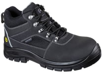 Skechers Mens Safety Boots Trophus Letic Leather Lace Up black UK Size