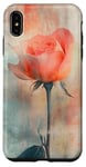 Coque pour iPhone XS Max Rose grunge douce atmosphère rêveuse rose art