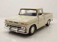 Chevrolet C-10 Fleetside Pick Up 1966 Beige Maquette de Voiture 1:24 MotorMax