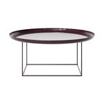 NORR11 Duke coffee table large Lacquered maroon