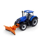 Bburago 1:32 New Holland T7.315 Tractor with Snow Plough