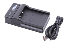 vhbw Chargeur USB de batterie compatible avec Voigtländer Virtus D8, D800, W7, XM 8600 batterie appareil photo digital, DSLR, action cam