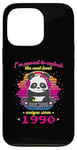 Coque pour iPhone 13 Pro Né en 1990 Anniversaire Fun Panda Gaming Unlock The Next Level