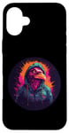 Coque pour iPhone 16 Plus Pink Bird Street Urban Graffiti Outrun Synthwave Esthétique