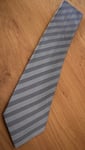 Paul Smith "MAINLINE" SILVER & PURPLE Dots & Stripe Tie 100% Silk 9cm