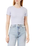 Dr Denim Women's Nina Rib Tee T-Shirt, Aster Haze, XS