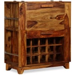 Armoire de bar Bois massif de Sesham 85 x 40 x 95 cm - The Living Store - Brun